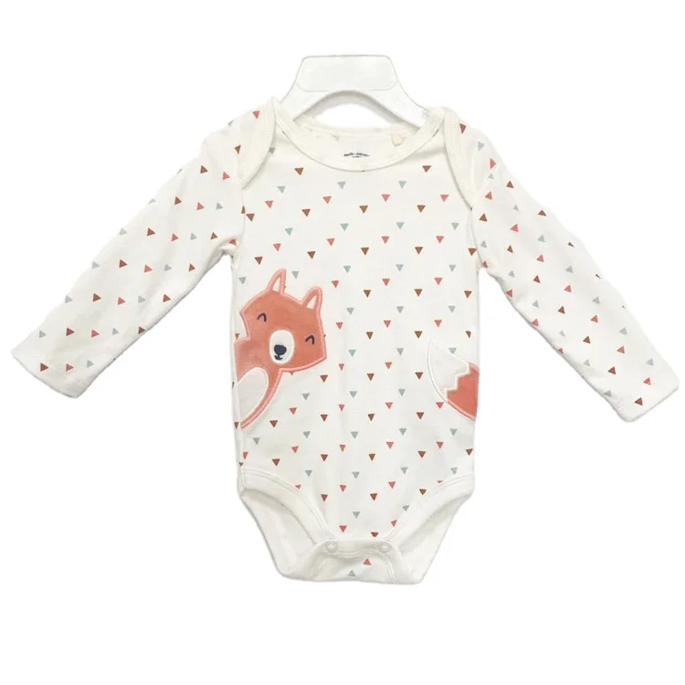 
The new long-sleeved cute animal series baby crawler 100% cotton skin-friendly 
