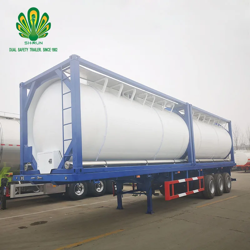 ISO T75 20ft 40ft LNG liquid co2 tanker container for sale