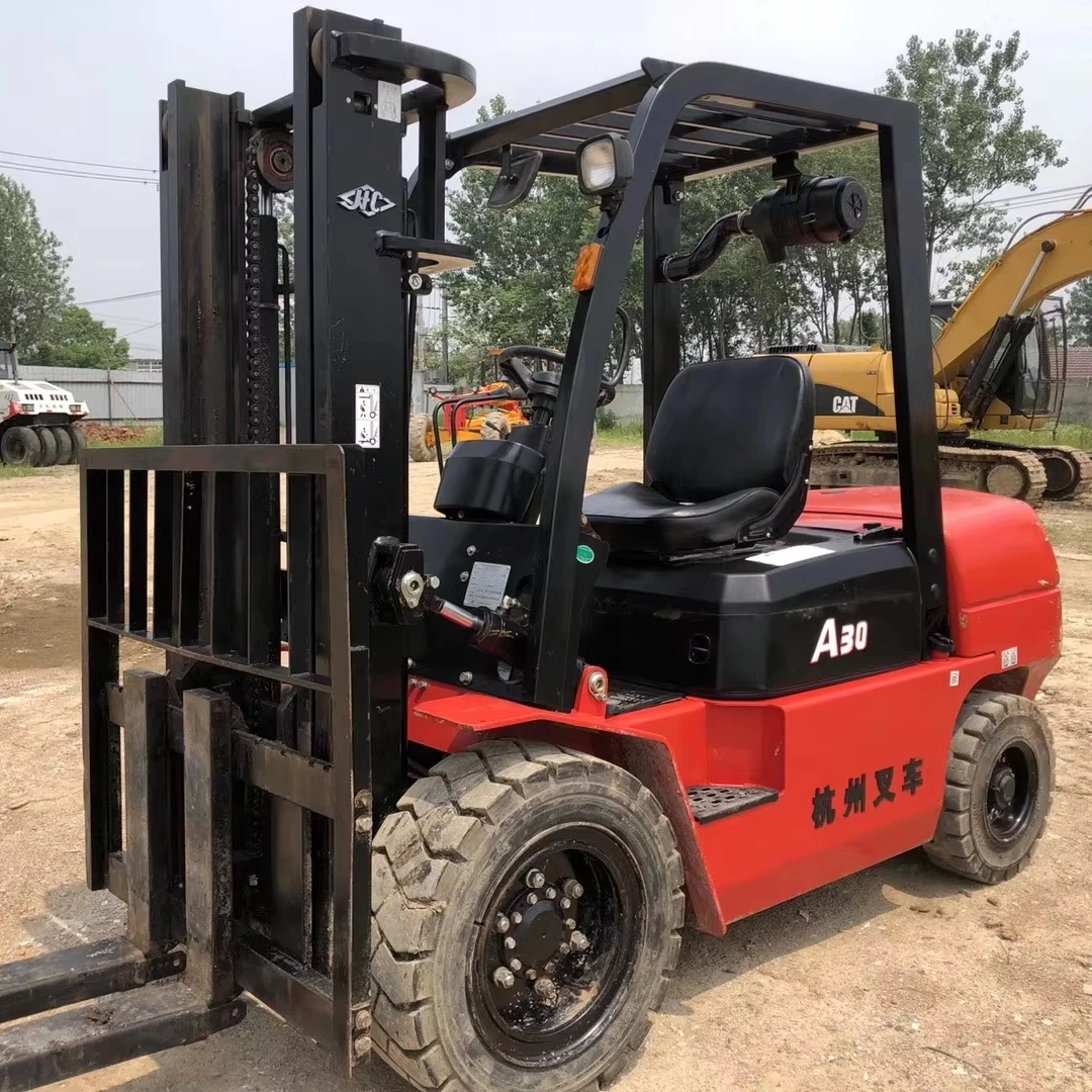 Hangzhou hot sale A30 3Ton small Hangcha forklift Diesel Engine Excellent condition for sale