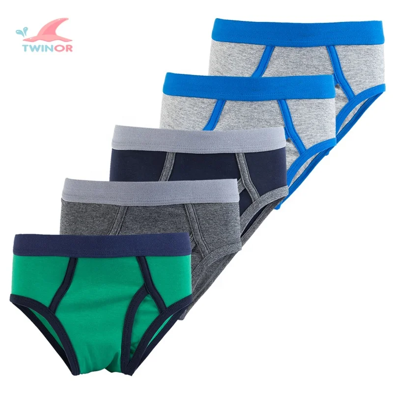 
Wholesale custom soft cozy 95% cotton 5% spandex boys boxer shorts underwear brief  (62286520983)