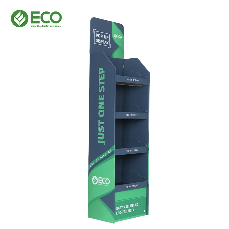 Эко изготовленный на заказ дисплей еды супермаркета POS стенд картофельные чипсы картонный всплывающий