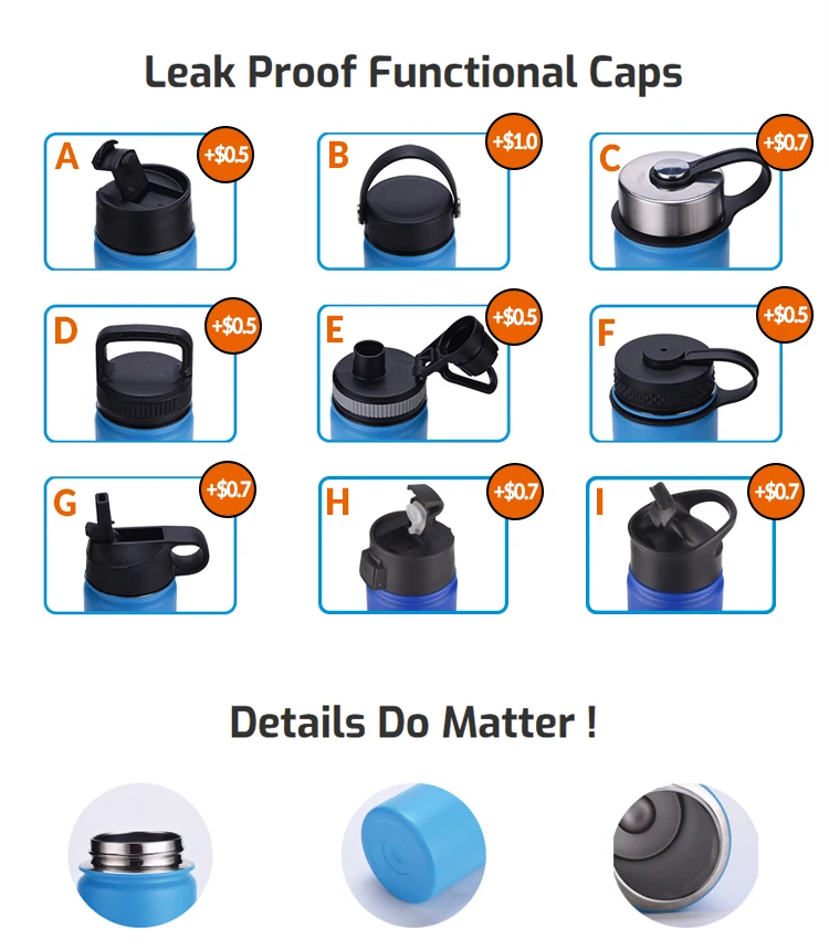 Stainless Steel Vaccuum Insulate Large Big Capacity 2L Water Bottle Half Gallon 64 oz 2000ml 60 oz Water Bottle 64oz 2 Litre