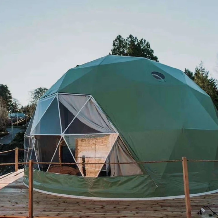 Trade Show Tent Diameter Igloo Geodesic Dome Steel Structure Camping Tent Hotel Luxury Dome House Glamping Round Dome Tent