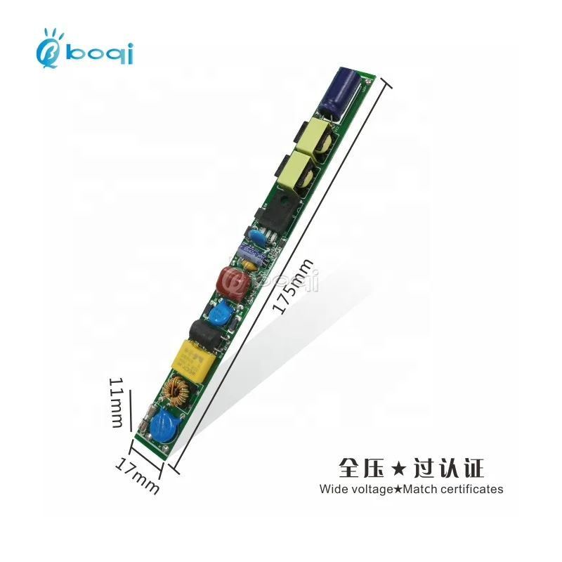 boqi External mos pass EMC 24-36w pf>0.9 t8 tube light led driver with 400ma