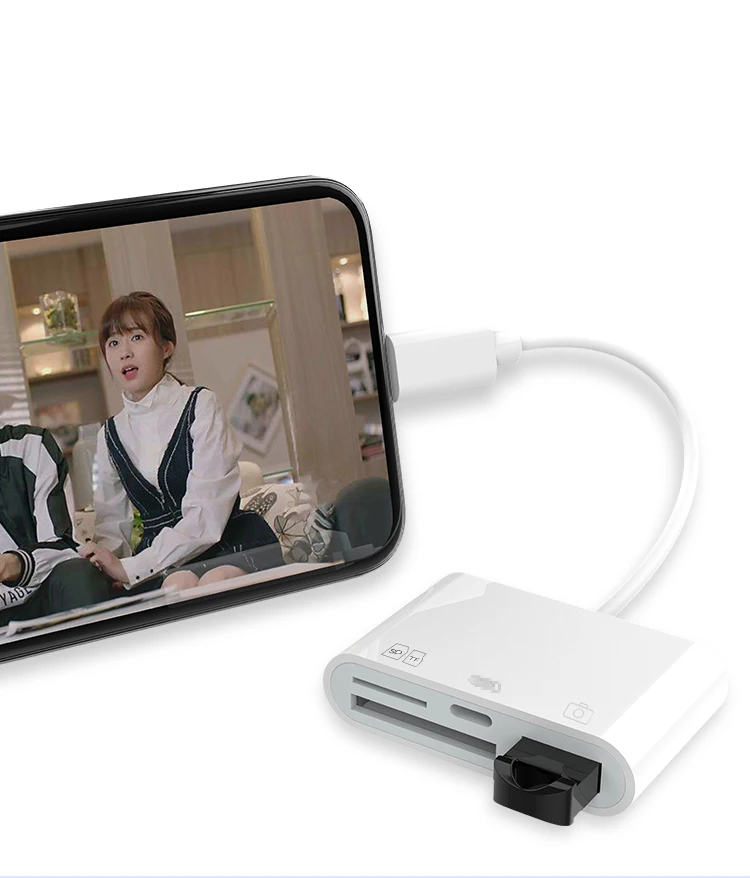 4 in 1 mobile phone OTG cable USB charging cable adapter for ios iPhone mobile phone SD card reader