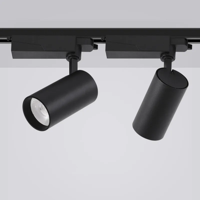 CE RoHS SAA COB led track light 10w 20w 30w clothing shop lighting led spotlight fixture