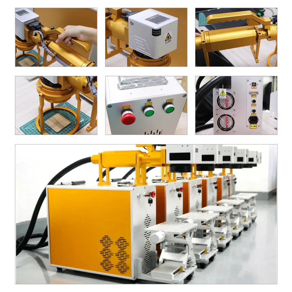 Potable Laser Marking Machine 30w Ezcad Laser Marking Software with Mobile Phone Operation Water Bottle Laser Marking Machine