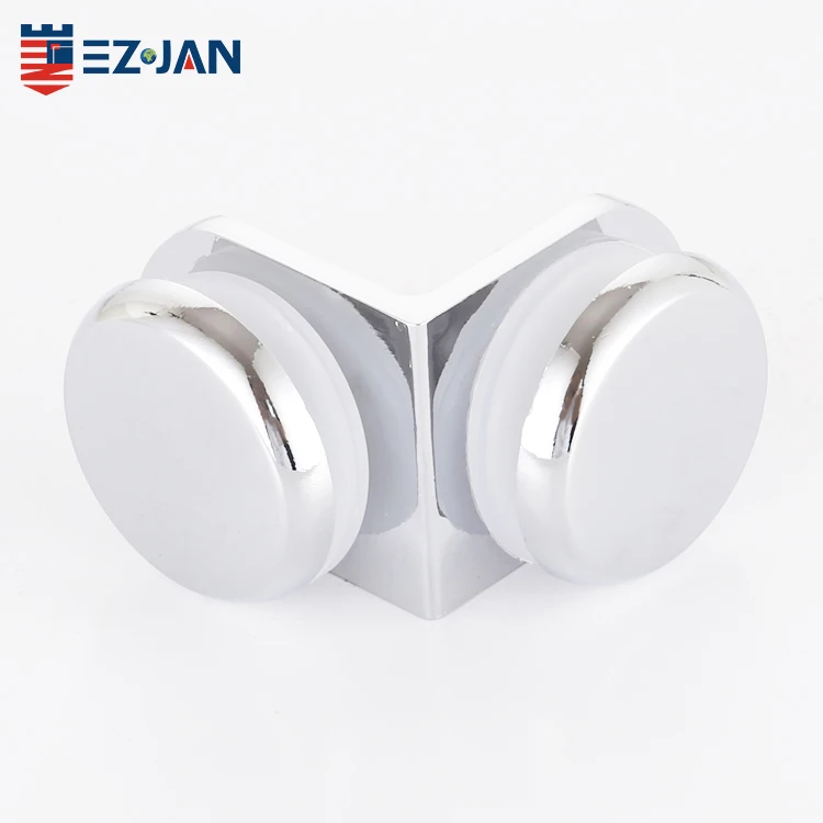 Bathroom glass door glass to glass hinge