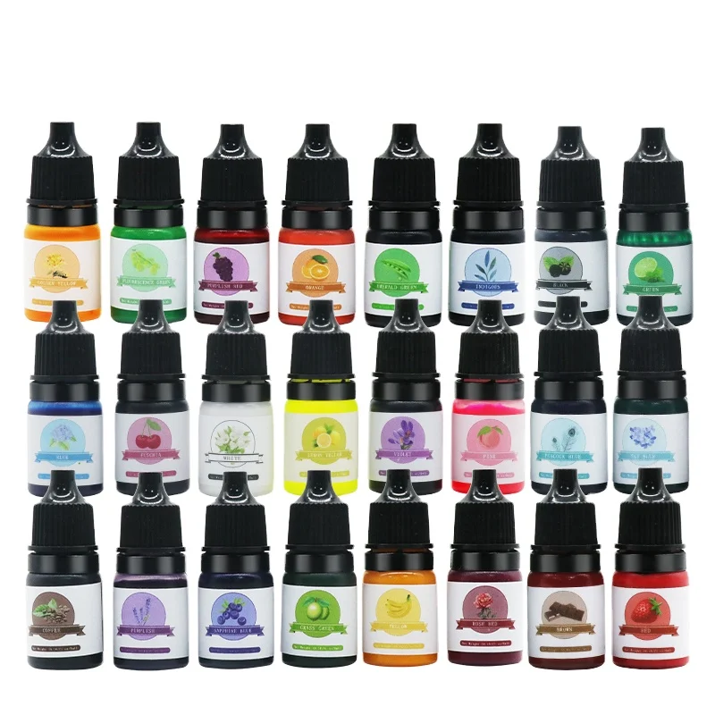 Osbang Manufacturer 20 colors 5mlbottle High Enriched Color Pigment High Concentrated Color Pigment for candle epoxy resin