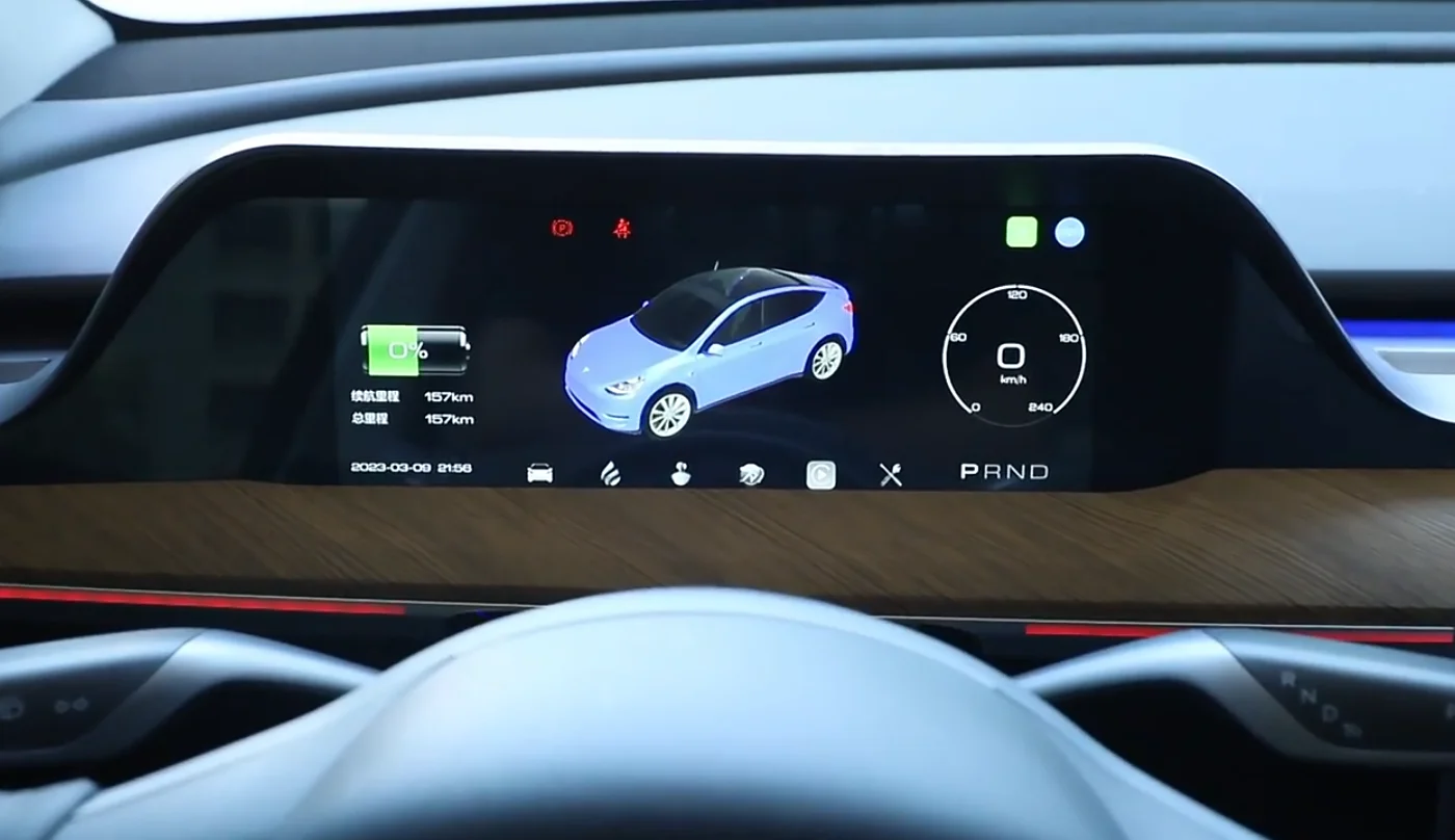 10.25 Inch Lcd Instrument Panel Accessories Dashboard Hud Heads Up Display Gauge Cluster Performance Digital For Tesla Model 3