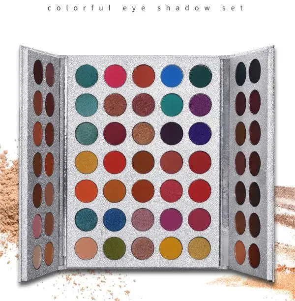 Wholesale 63 Color Cosmetic Eye Shadow Aluminum Plate Maquiagem Profissional Empty Luxury Eyeshadow Palette