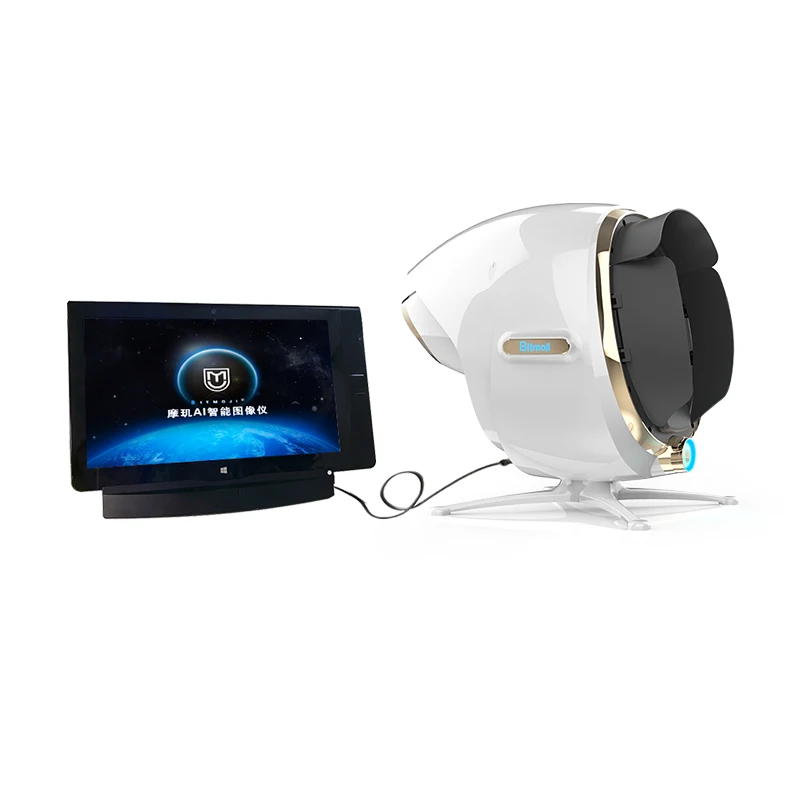 Portable AI intelligence 3d skin test analyzer camera skin and hair scanner 3d digital facial analysis skin analyzer machine