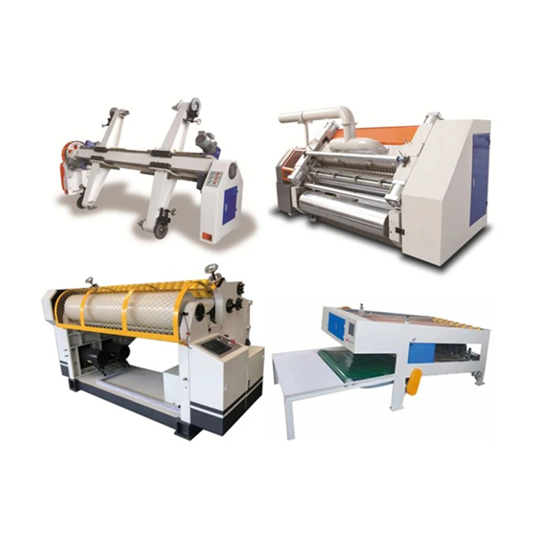 ZH-DW Small Size Double Profile Paper Single Facer Corrugated Cardboard Machine For