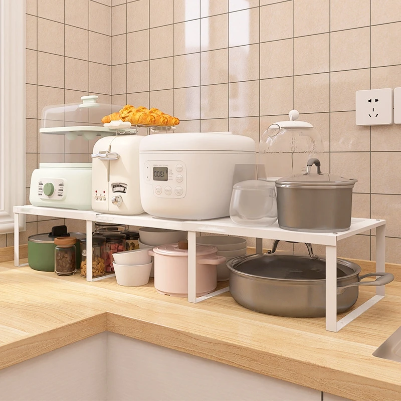 Kitchen Counter Shelf Organizer Pantry Shelves Spice Shelf Organizer for Cabinet