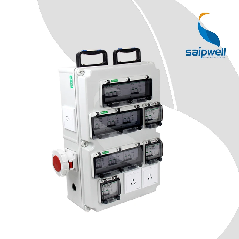 SAIP/SAIPWELL  customized Industrial plug socket box 3 phase power distribution box