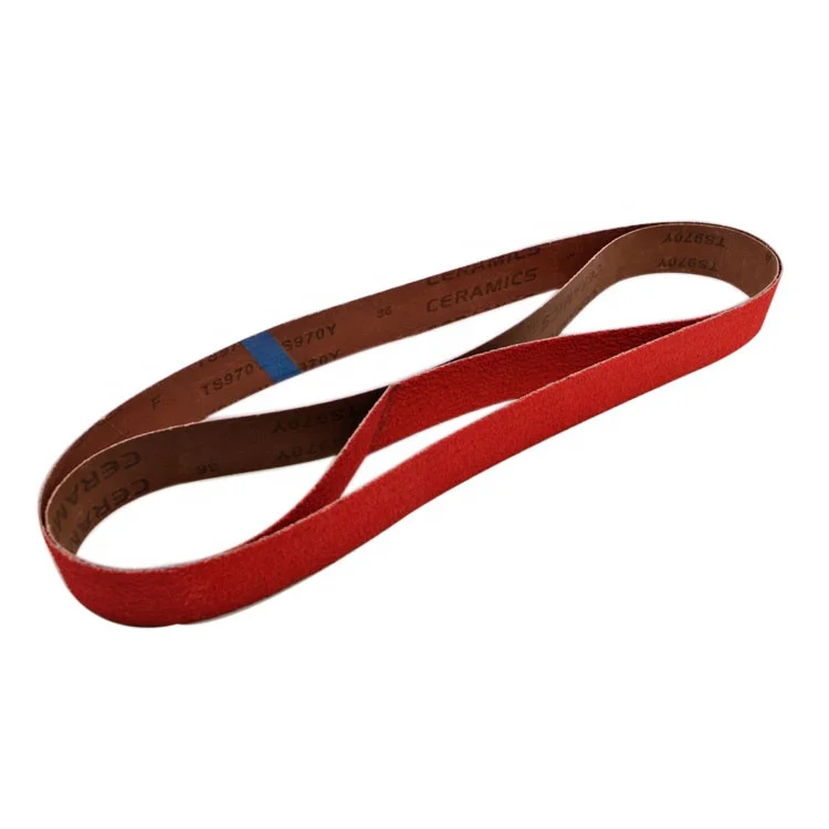 Sanding Belts Cloth Backing Abrasive DISC P80 Ceramic with Y- Weight Heavy Duty Polyester SATC 2 X 72 Inch SA480009 CN;SHG 80#