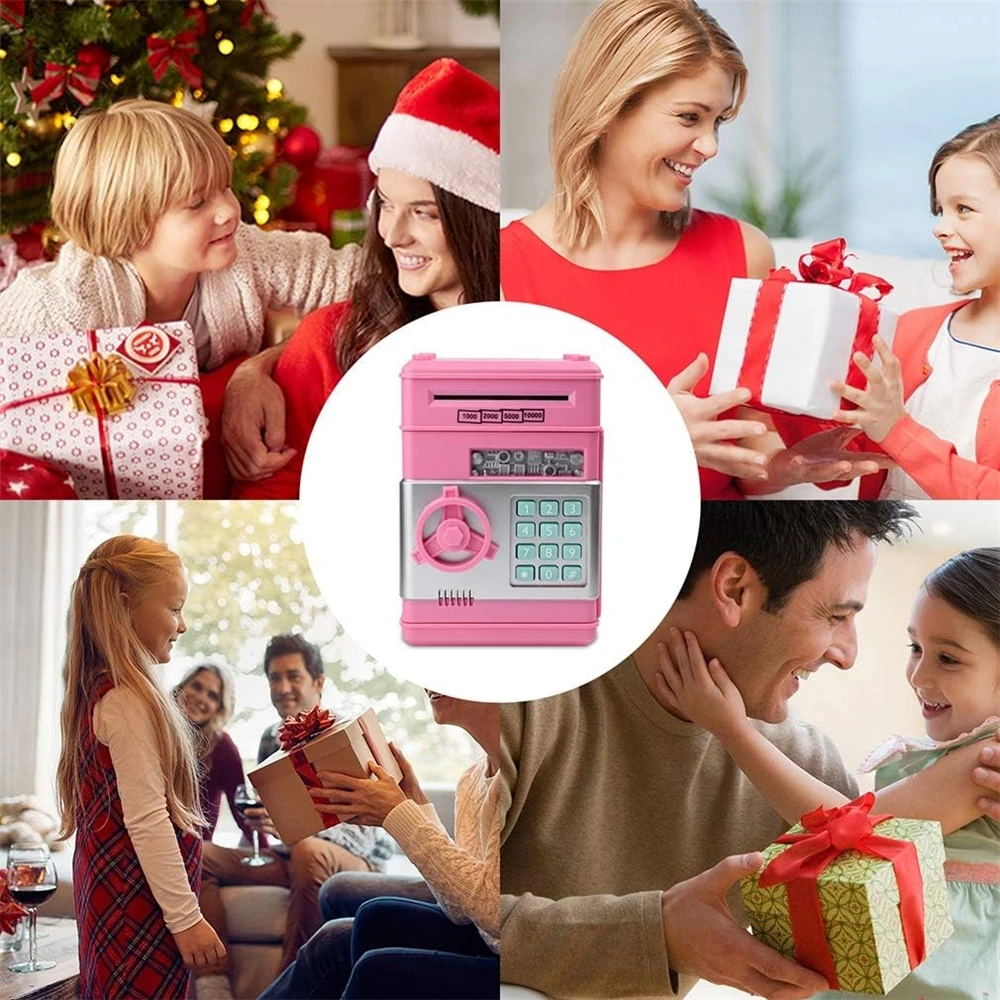 Brand new face identification saving money box atm piggy savings bank toys with high quality