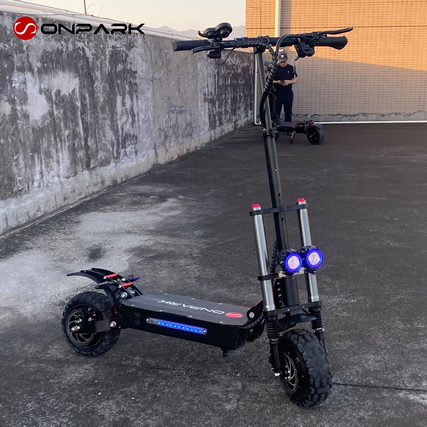 EU 60V 38Ah 6000W 5600w 80km h Dual Motor 11 Inch Electric OffRoad Adult E Scooter