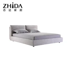 Zhida new design high quality modern double bed room furnitures set