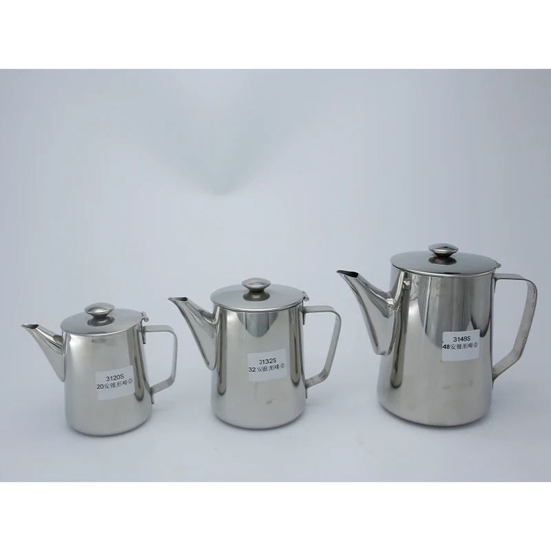 
restaurant hotel cafe use industrial good quality minimalist stainless steel coffee pot 