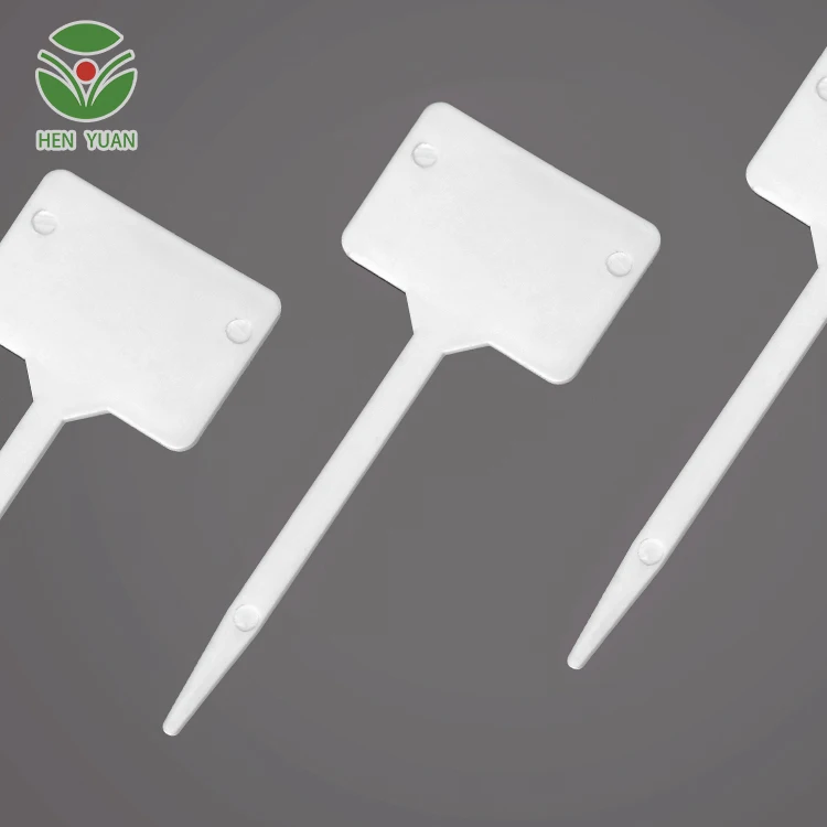 Plastic Garden Plant Pot Markers Stake Tags Yard Nursery Seed Label Garden Work Garden Accessories Support All-season White