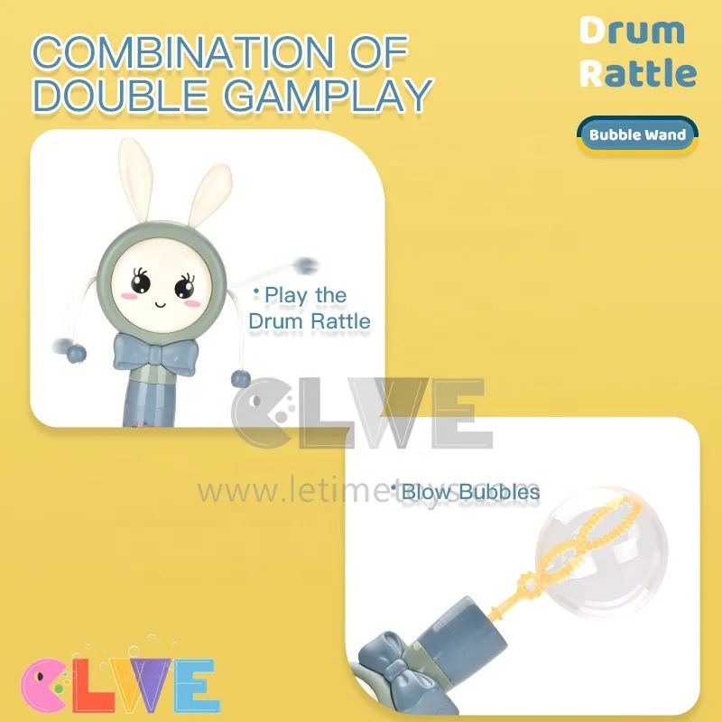 Hand Bell Ring Musical Shaker Baby Rattles Cartoon Hand Bells rattle-Drum Toys Educational Toys rattle drum bubble wand