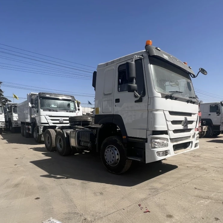 Китайский завод Sinotruk HOWO 6x4 дизельное топливо тяжелый грузовик хорошее состояние трактор Механическая Автоматическая коробка передач левое Рулевое управление