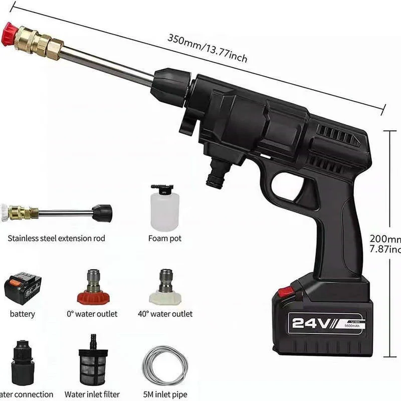 24v car washer portable pressure washer for car washing gun sprayer