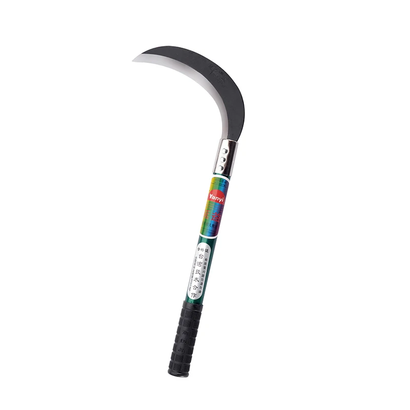 Best Selling Multi functional Outdoor Garden Mowing Sickle With steel Handle agricultural grass sickle