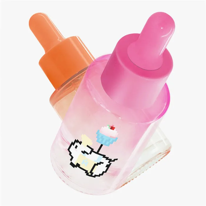 new design custom logo luxury bule lotion cream glass bottle with spray pump cosmetics bottles manufacture