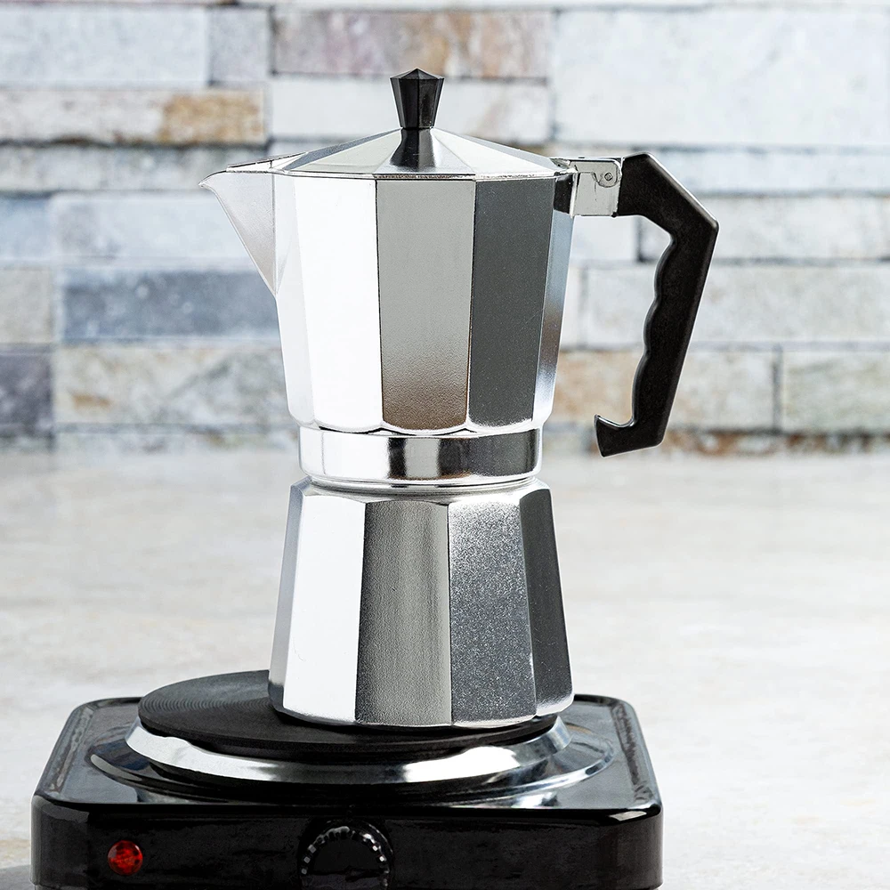Новый 2024 от производителя Moka 6 чашек 9 Love Premium алюминиевый итальянский горшок с фильтром