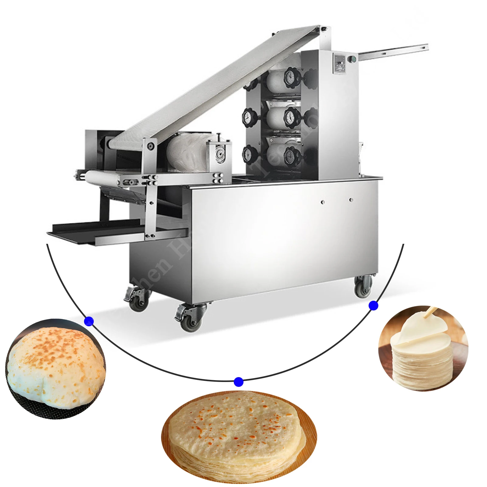 Arabic Pita Bread Lavash Naan Pizza Dough Sheeter Machine Base Maker Making Price