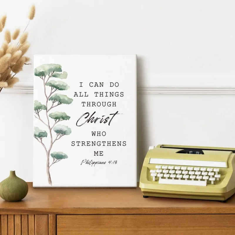 Modern Inspirational Wall Art Decor Flower Pictures Canvas Prints Christian Religious Painting for Living Room Office bedroom