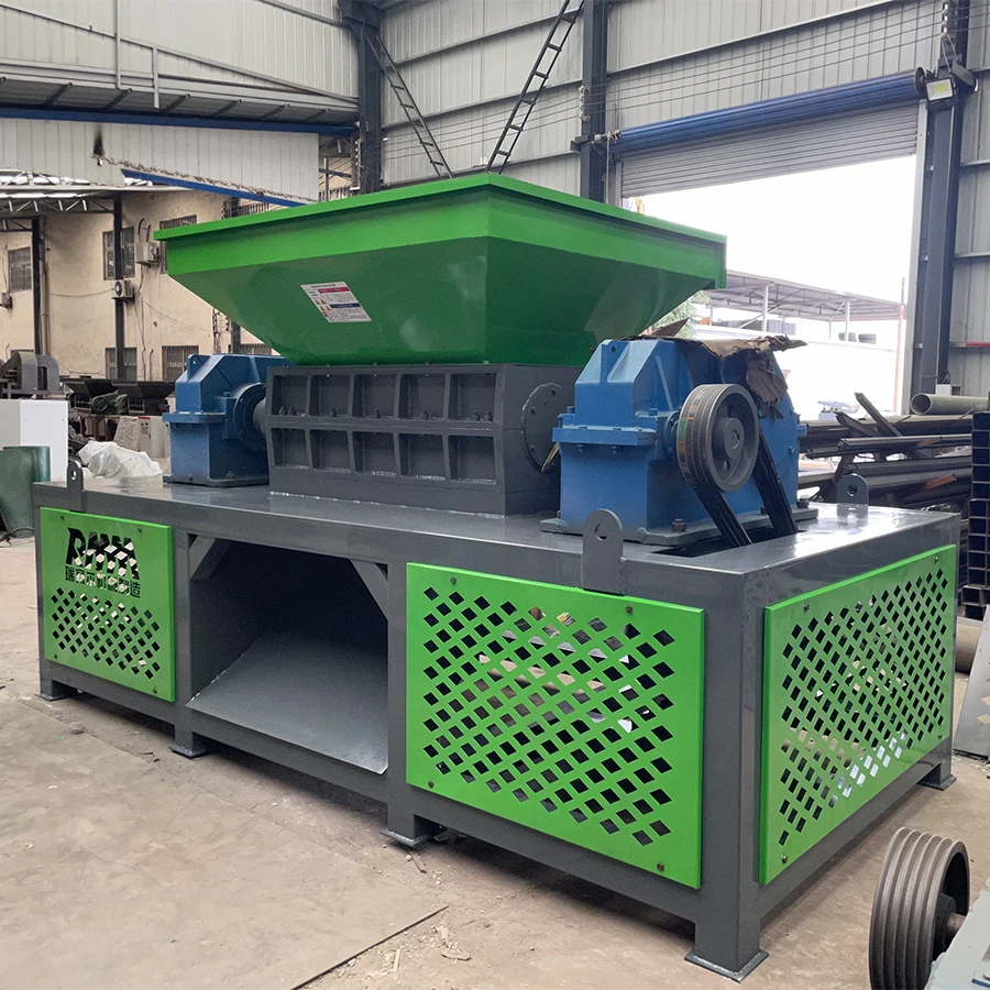 Waste Wood Shredder Waste Wood Machine For Sale Double Industrial Waste Cardboard Plastic Scrap Metal Shredder