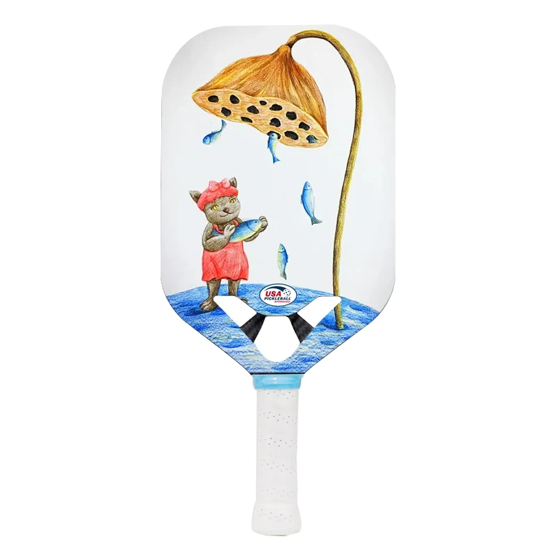 Customization PP honeycomb carbon fiber carbon graphite kinetic pickleball paddles fiberglass pickleball racket
