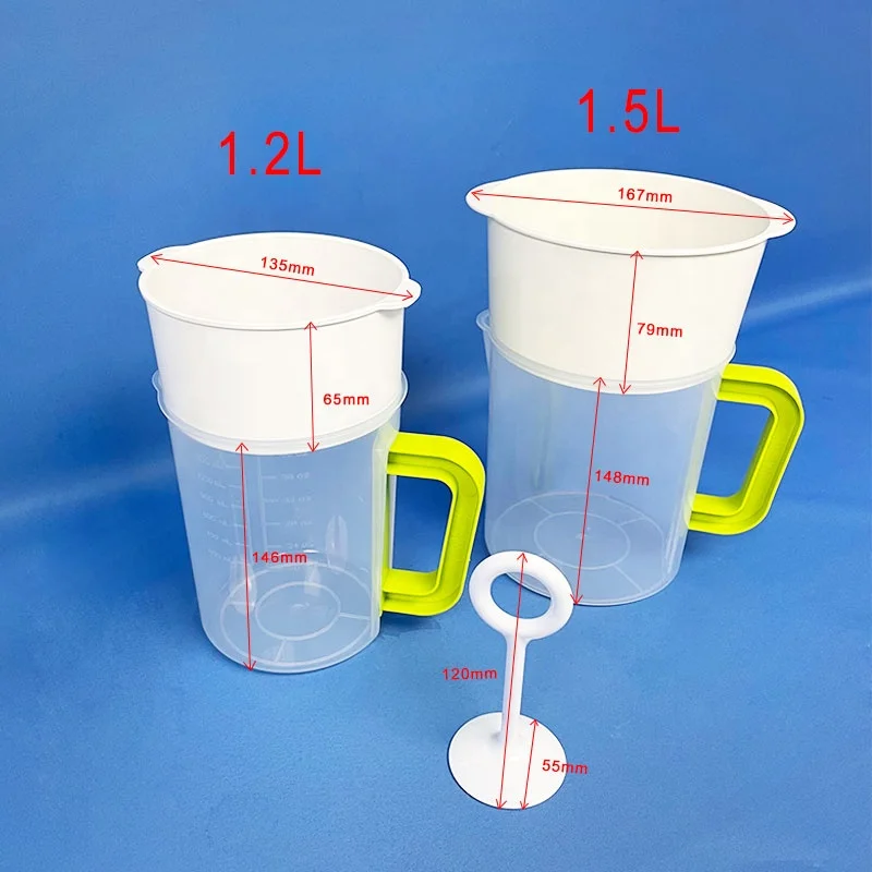 1.2L Oat & Fruit Juice and Soya-bean milk filter cup Nut Milk and Greek Yogurt Strainer with Stainless Steel Fine Mesh Filter