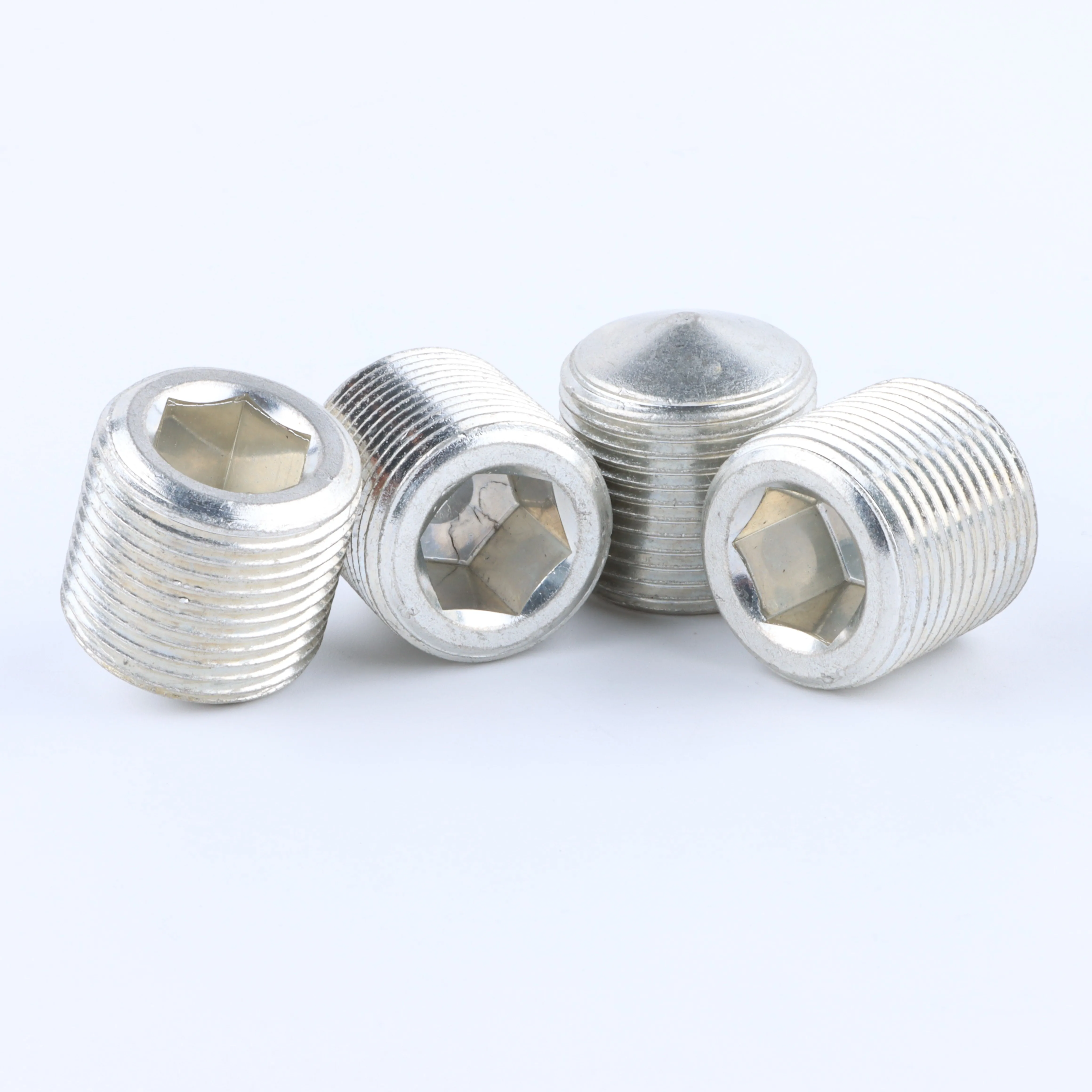Set screw 6061 aluminum alloy screw inch American full series of slotted bolts directly supplied tin-plated grub screw