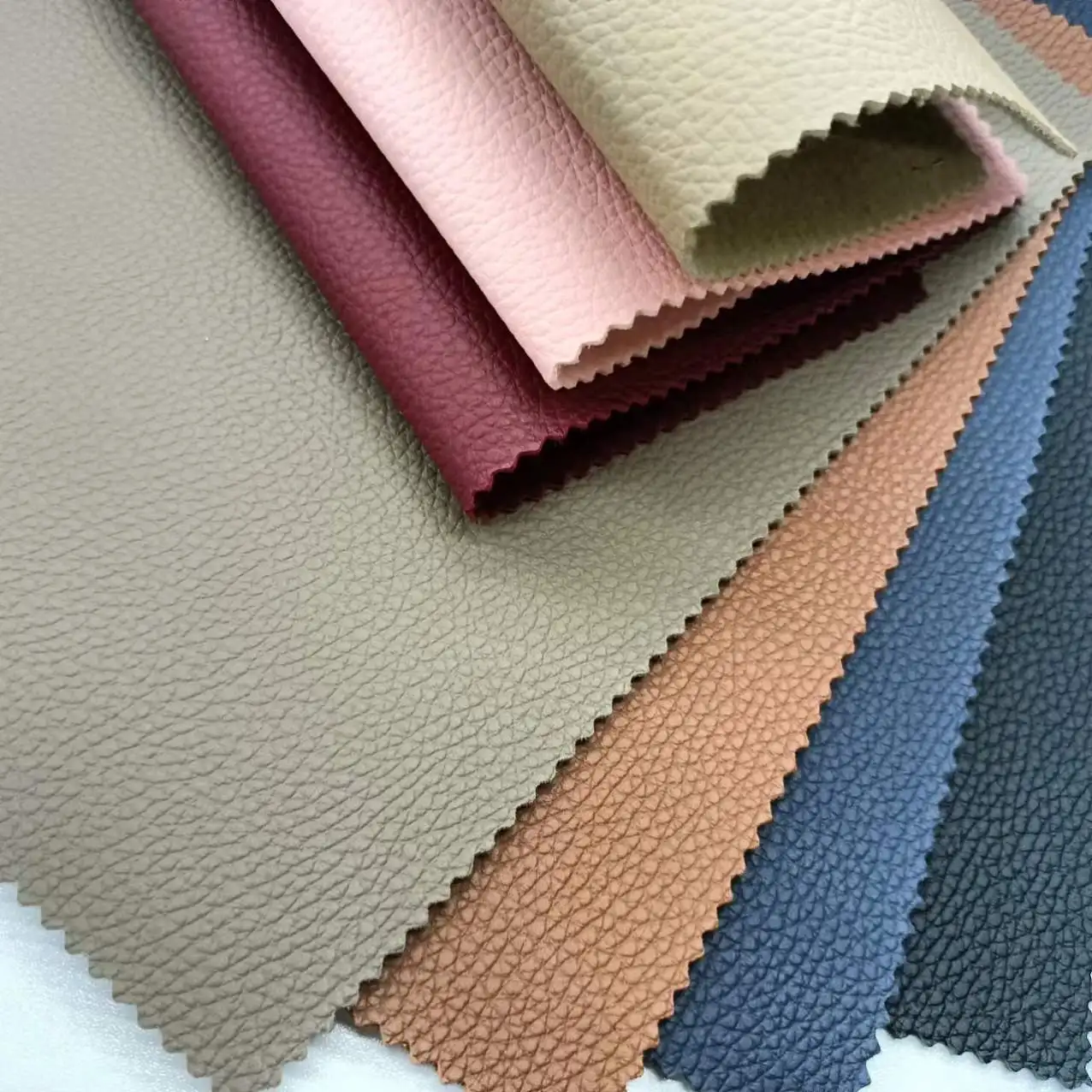 Anti-Scratch Vegan Pu Cork Leather Bio Leather Cork Fabric, Design Recycled Elastic Soft Pvc Vinyl Synthetic Leather