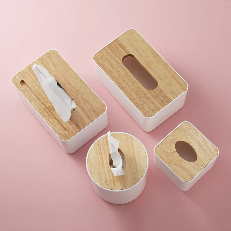
Fiber Bamboo And Wooden Paper Dispenser Nordic Tissue Box With Cheap Prices 