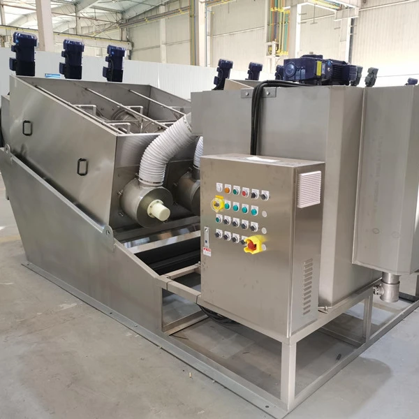 Municipal Sewage Equipment Screw Press Sludge Dewatering Treatment Machine Belt Filter Press