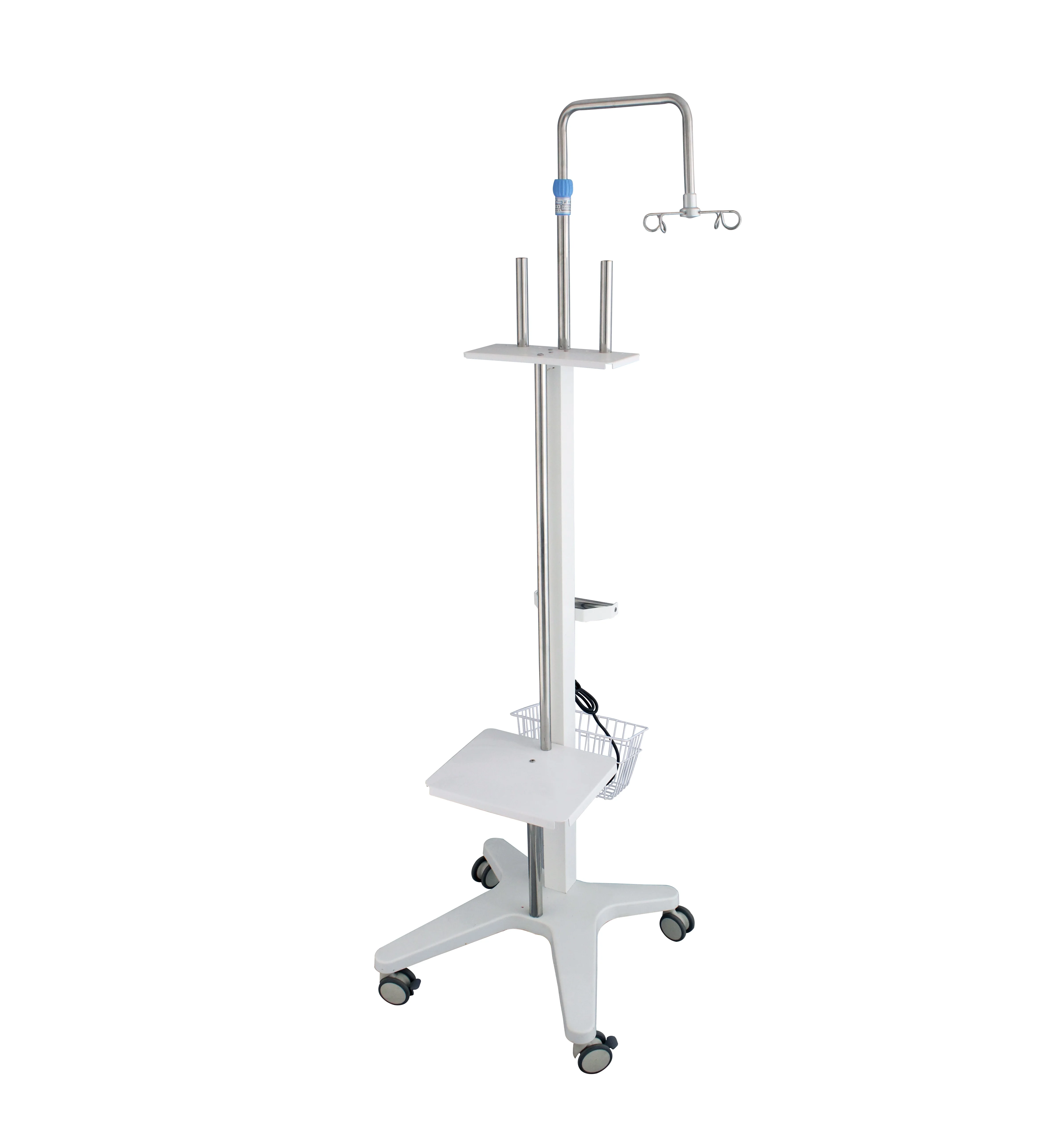GINEE MEDICAL Stainless Drip Stand Iv Pole For Clinic Hospital Cleaning trolley ABS material
