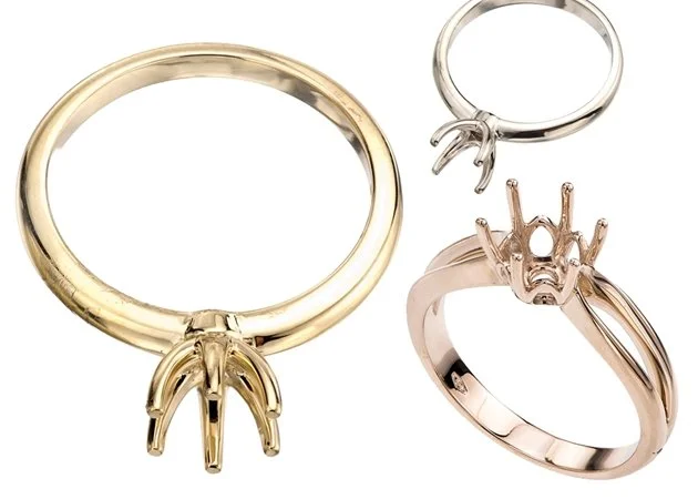 Wholesale Custom Yellow Gold White Gold Engagement Ring Mounting Setting Ring For Ring