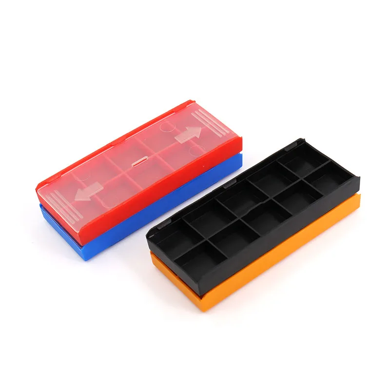 CNC cutter packing plastic box carbide cutter box milling cutter box single opening