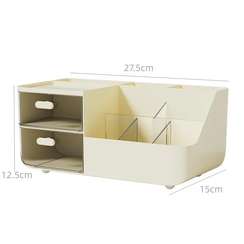 Onsin Multifunction Desktop Storage Desktop Stand Pens Office Accessories School Stationery Storage Holders Drawer Plastic