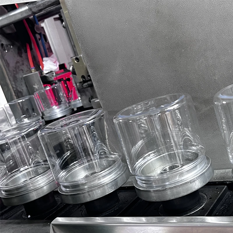 Custom Pet Cosmetic Cream Hair Jars with Screw Cap Transparent Empty Plastic Face Cream Jar 16 Oz 500ml Container