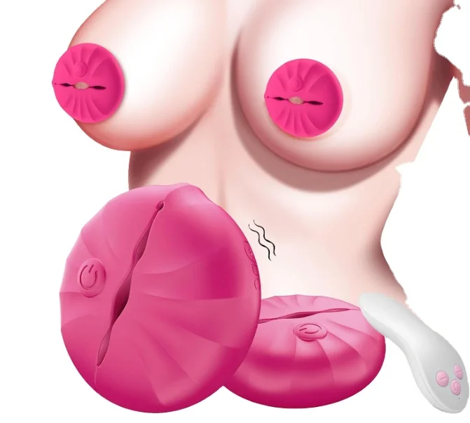 flower Shape liquid silicone sm products wireless nipple body Vibrator for women