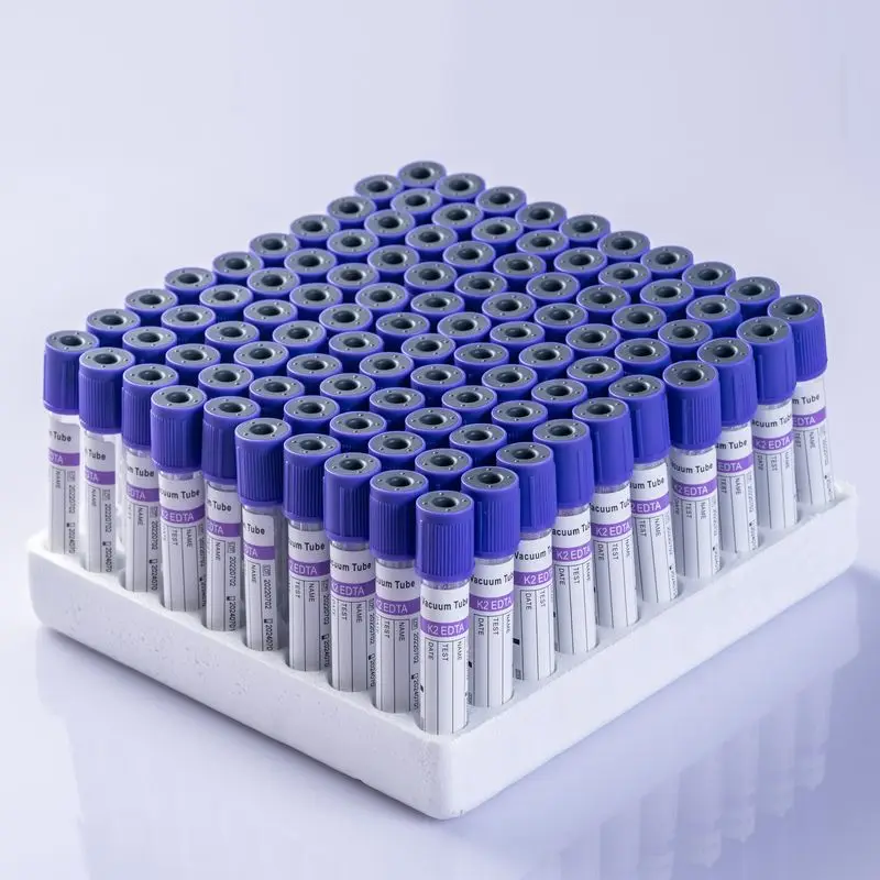 Medical Manufacturer EDTA K2 K3 PT CE Sterile 10ml Disposable Vacuum Collection Blood Test Tubes