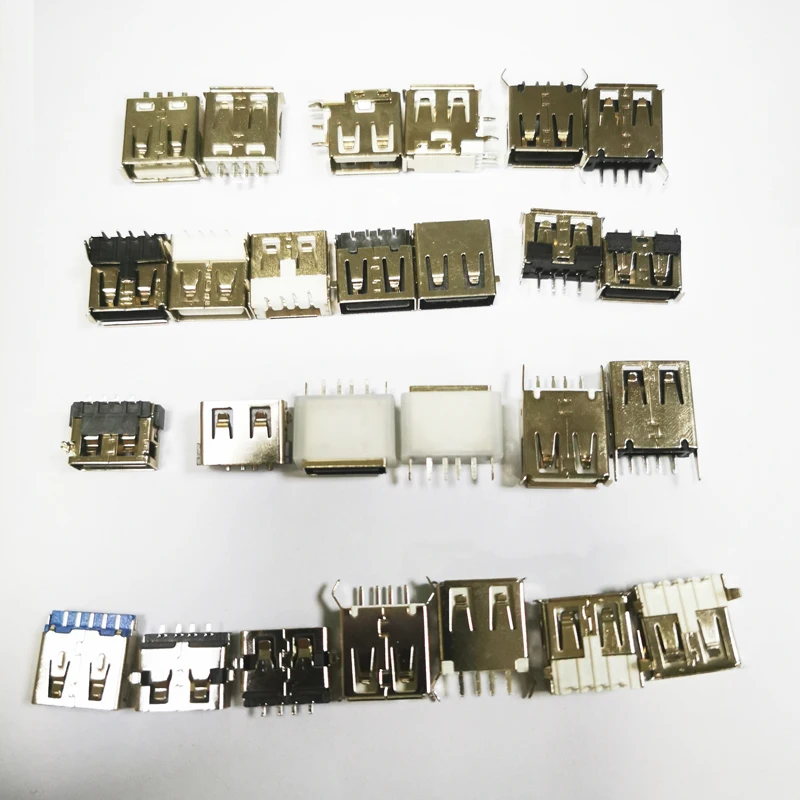 Высококачественный разъем USB типа A B C гнездовой 4Pin 6Pin 8pin 12pin 14pin 16pin 24Pin SMT для паяльной печатной платы 5C