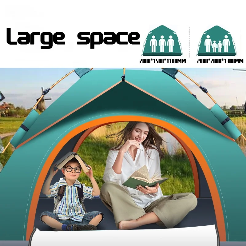 New design factory wholesale quick automatic opening foldable camping tent for mountaineering