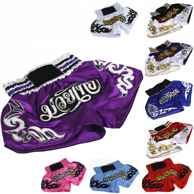 Мужские и женские боевые искусства тренировочные боксерские спортивные Муай тайские шорты